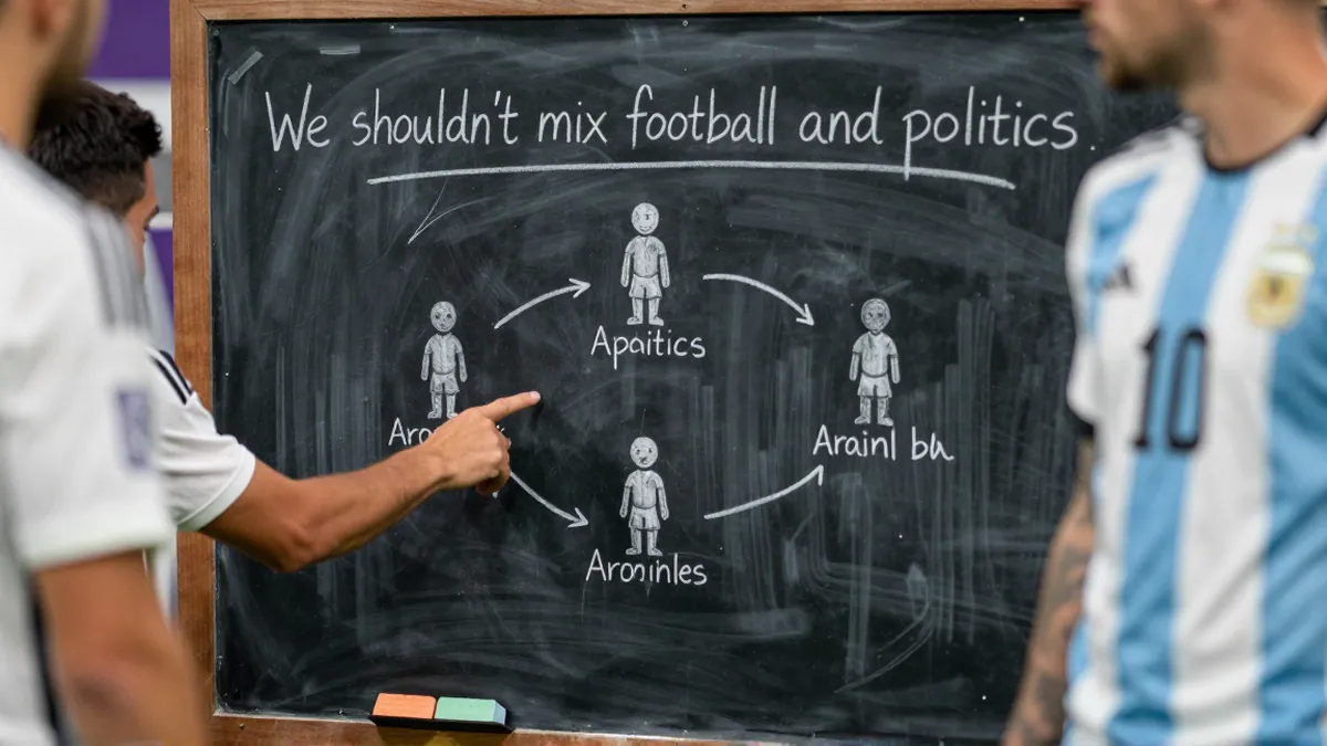 Argentina's Lionel Scaloni: 'We shouldn't mix football and politics'